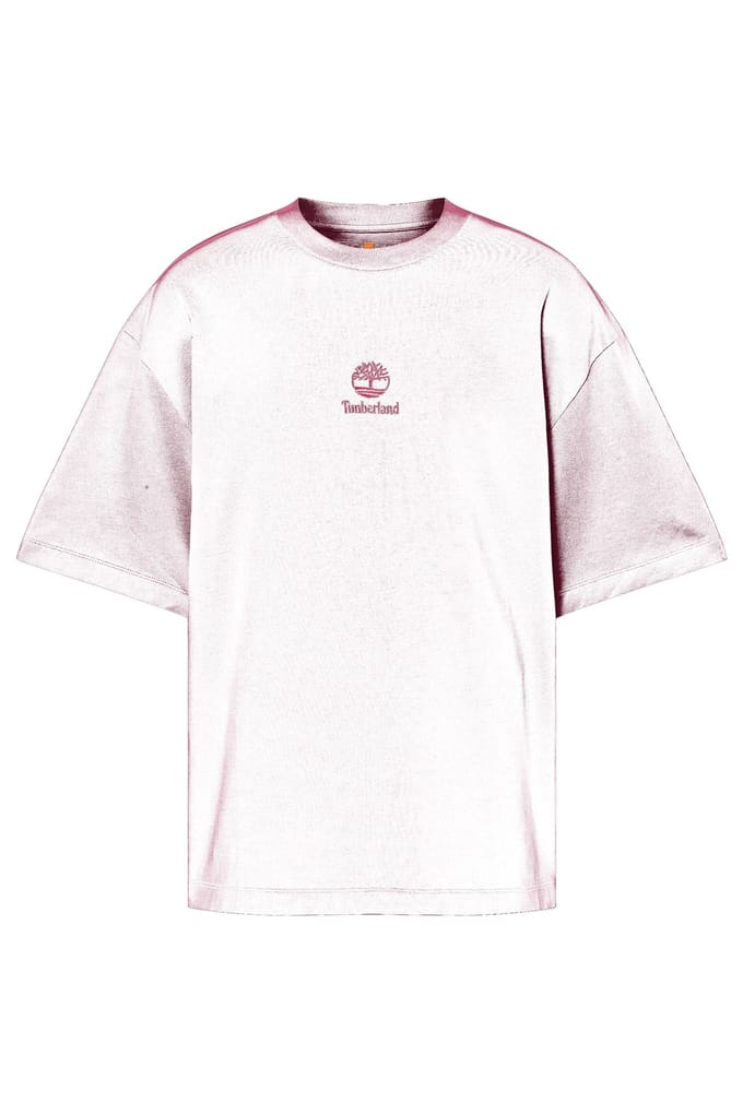 Timberland Hampthon Tonal Stack Logo Tee Burgundy Taglia: M | Magliette basic Outlet | Uomo | Marrone