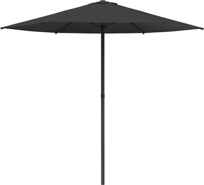 vidaXL - Tuinparasol - Rechthoekig - 2,3 - x - 2,3 - m - Polyester - Antracietkleurig