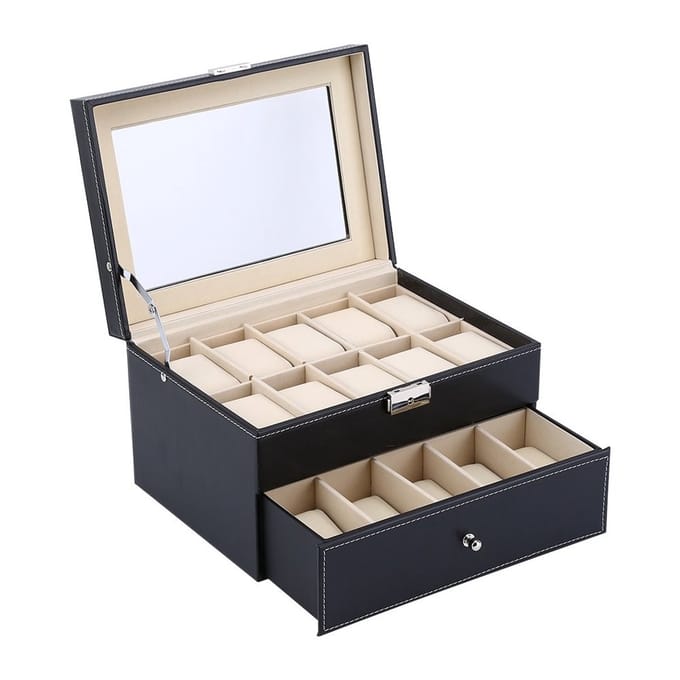Dailygoods - Sieraden Opbergdoos - Pu Lederen Display Case - 20