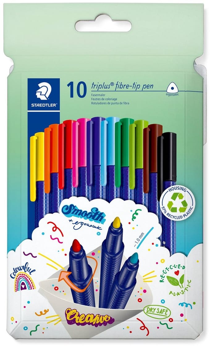 STAEDTLER triplus color kleurstiften - 10 kleuren