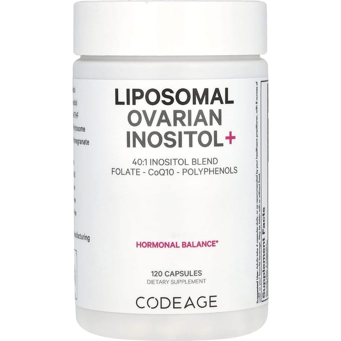 Codeage, liposomal, inositol+ ovarien, 120 gélules