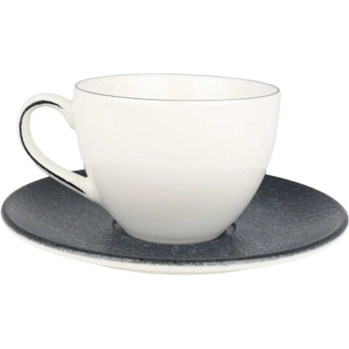 Bonna Mega - Thee kopjes & schotel - 230 cc - Porselein - set van 6