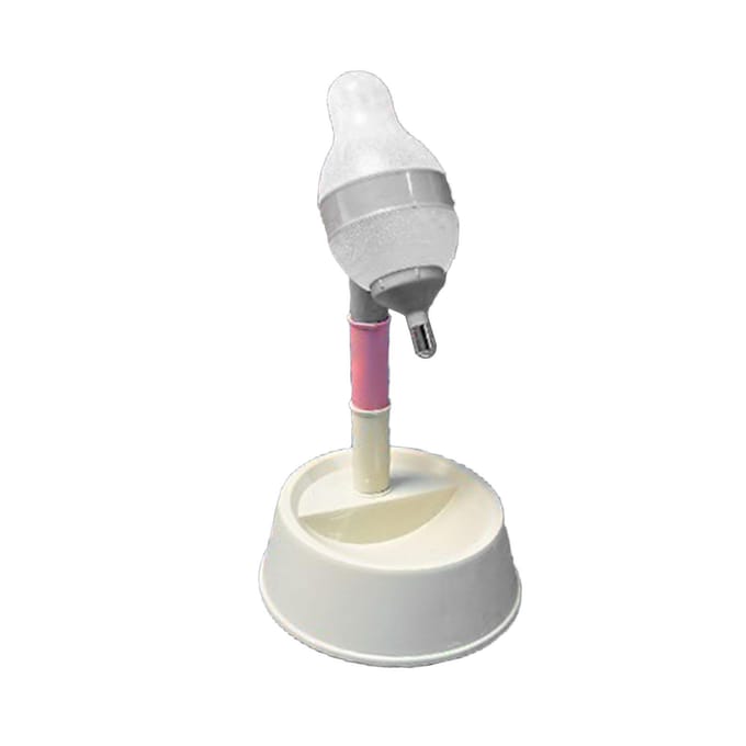 Staande Kat Waterdispenser Multifunctioneel Verstelbare Hoogte Automatische Hond Waterfles Dispenser gray