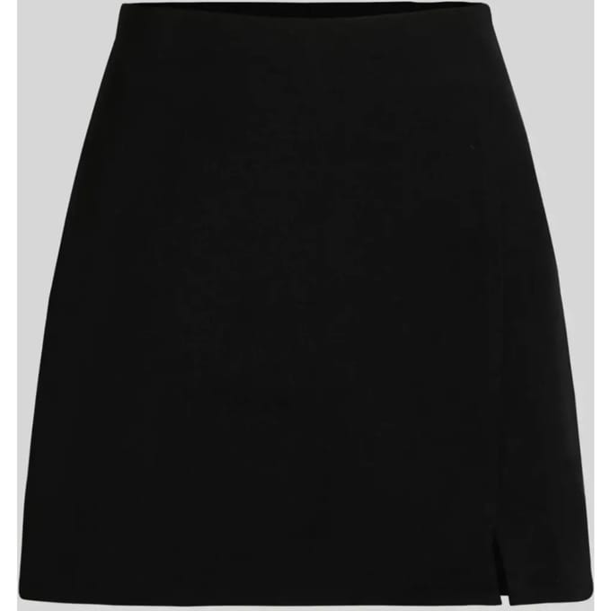Hoge Taille Minirok met Split