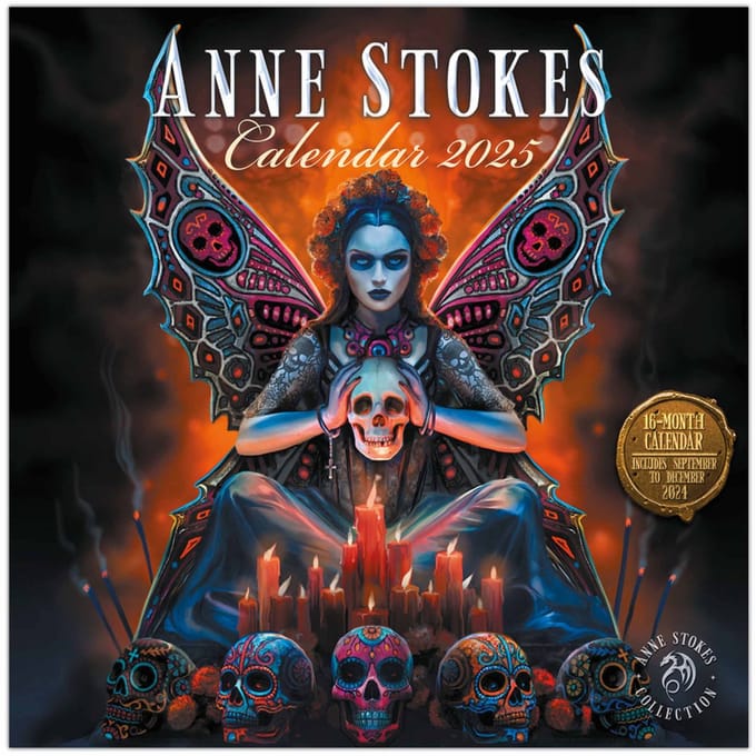 Anne Stokes 2025 30X30 Broschürenkalender