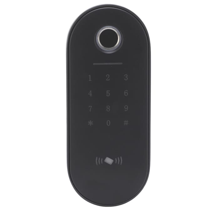 Waterdicht Toegangscontrolesysteem Vingerafdruk Wachtwoord 13.56Mhz IC Kaart Ingang voor Thuis Kantoor black