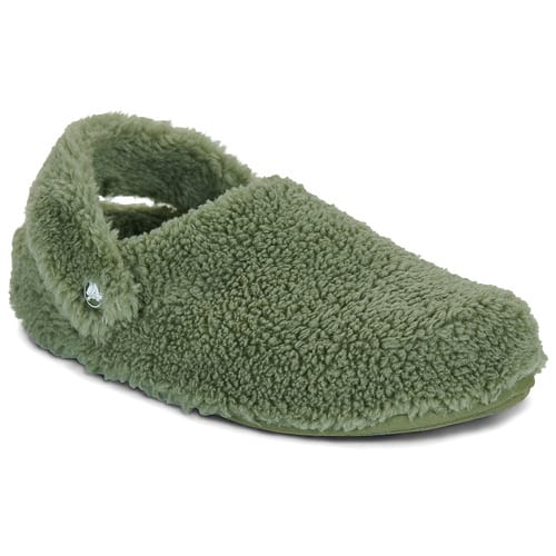 Crocs Classic Cozzzy Polyester Army Groene Slippers