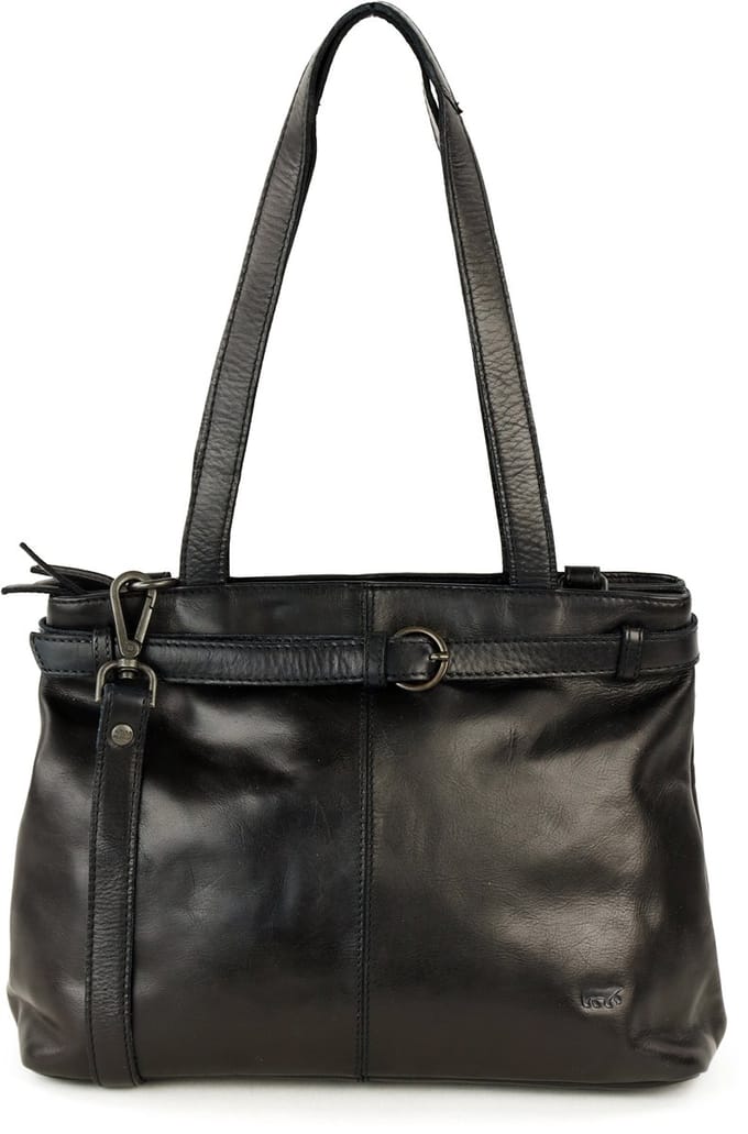 Bear Design Evi Leren Handtas - Schoudertas - Shopper - Zwart