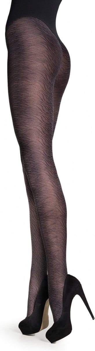 Marc Marcs  zebra print panty maat S/M antraciet