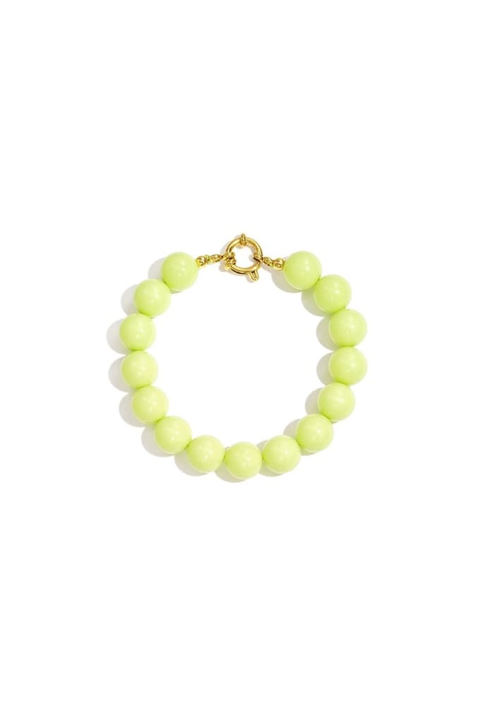 Bijoutheek Armband (Sieraad) Kralen Statement 12mm Peak Green