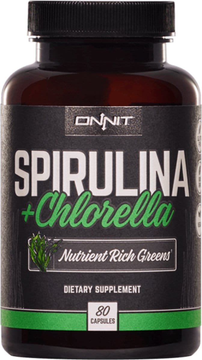 Onnit - Spirulina en Chlorella - Supports Detoxification - 80 capsules