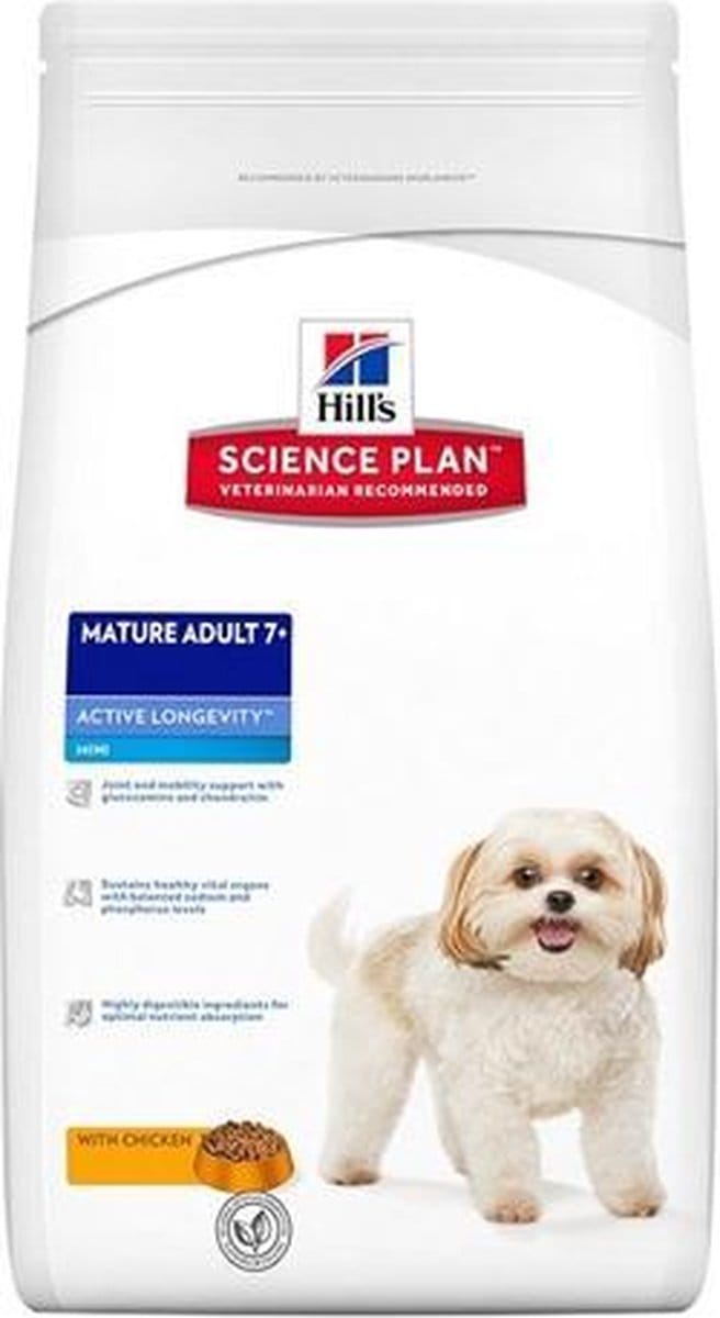 Hill'S Science Plan Canine Hondenvoer Mature Adult Active Longevity Mini - Kip - 3 kg
