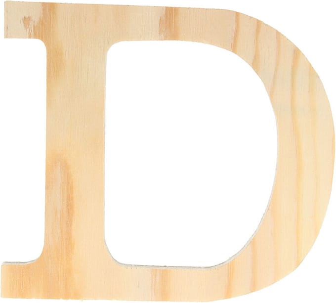 Artemio houten letter D 11.5 cm