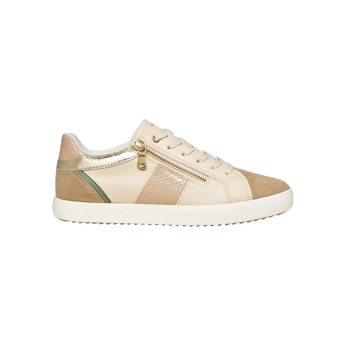 GEOX BLOMIEE DAMES Sneakers - BEIGE/MELKWIT - Maat 39