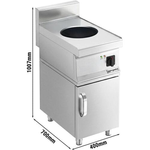 GGM Gastro Induktionswok - 3,5 kW - inkl. Unterbau mit 1 Tür