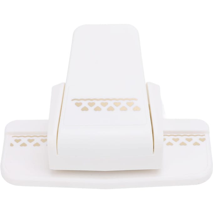 Randpons Leuke Embossing Patroon Gatponser voor 120-220g Knutselpapier Scrapbooking Bruiloft white