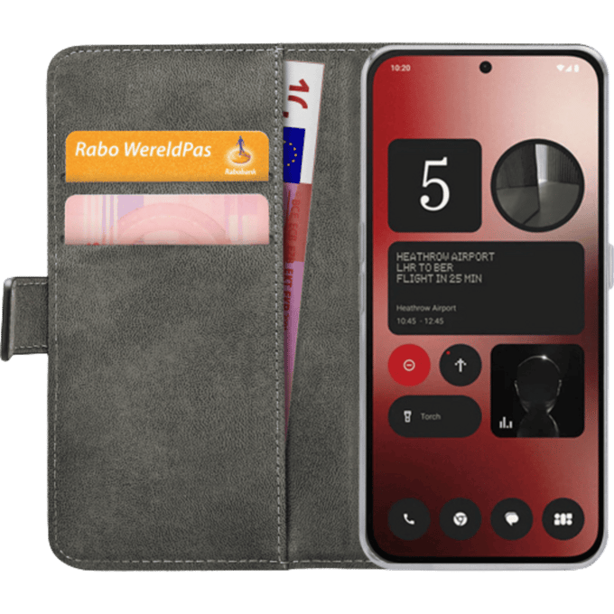 Mobilize Nothing Phone (2a) Portemonnee Hoesje Zwart