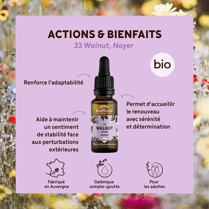 Biofloral- 33 - Walnut - Walnoot - Bio - Bio Demeter - 20 ml