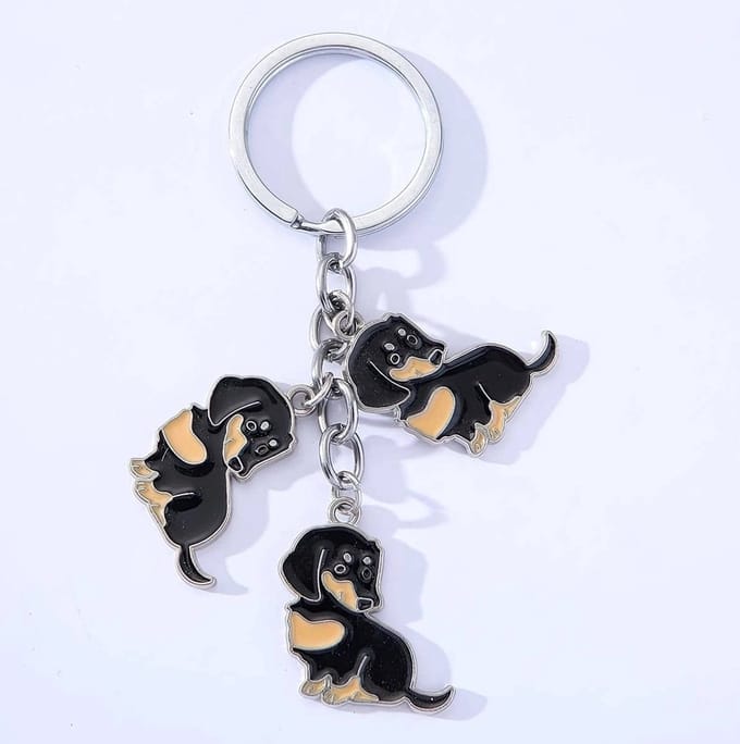 Teckel Sleutelhanger - Teckel Cadeau - Sleutelhanger Hond