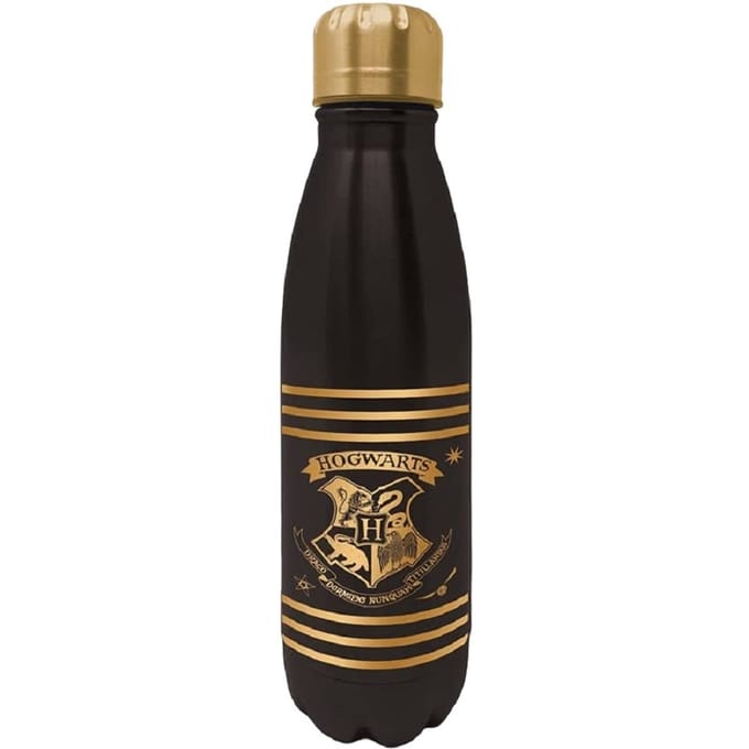 Harry Potter Waterfles (Zwart/Goud)