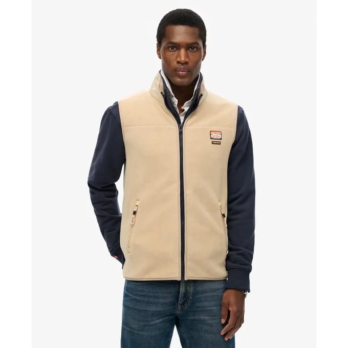 Superdry - Active bodywarmer van fleece - Heren - Gilets