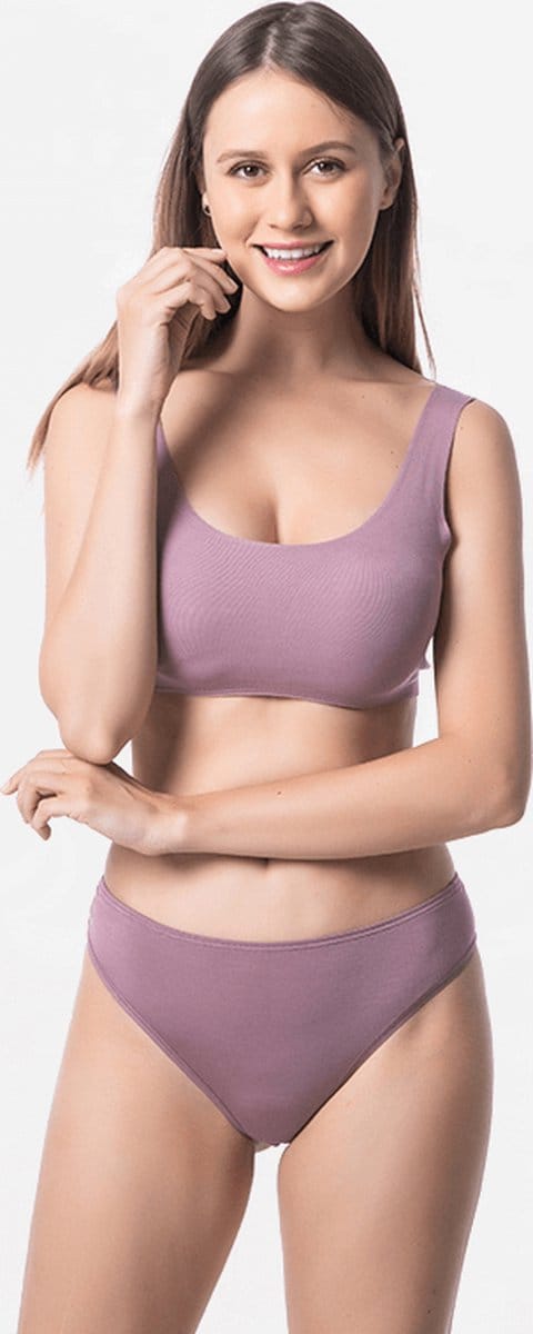 String dames Micro Modal aubergine