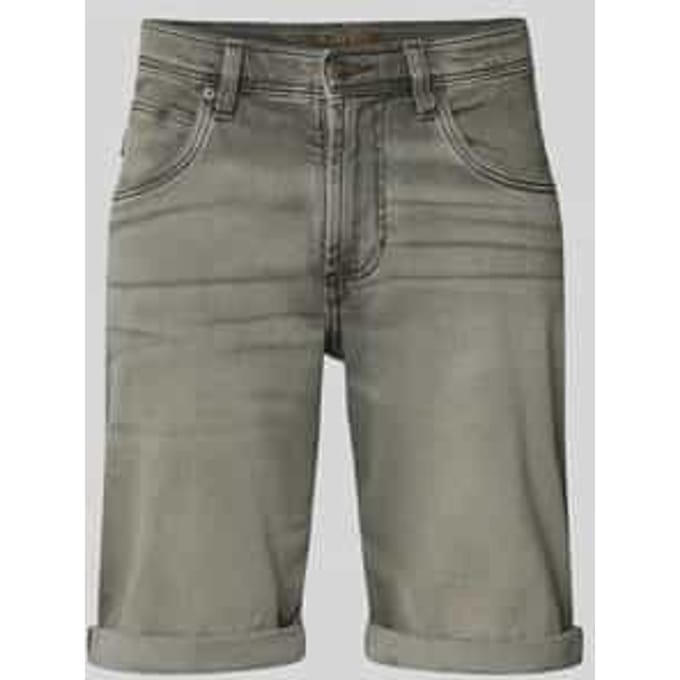 Bermuda’s in 5-pocketmodel met omgeslagen zoom