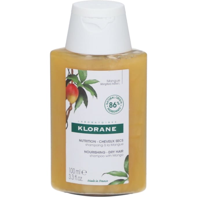 Klorane Mango Voedende Shampoo, Voedt & Geeft Glans, Droog Haar 100ml