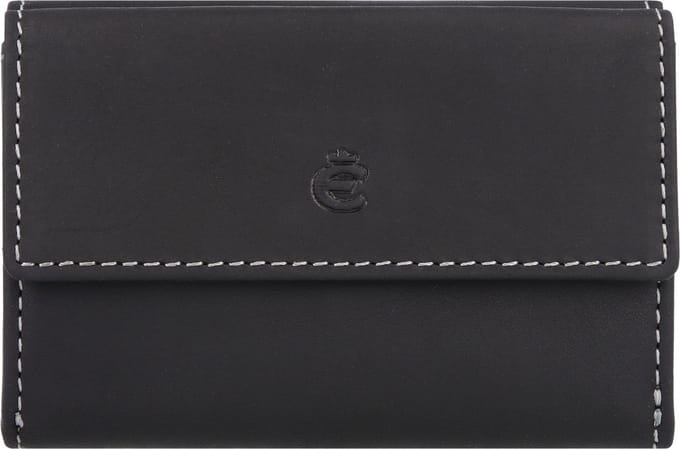 Esquire Dallas Portemonnee RFID-bescherming Leer 10 cm - Unisex - Horizontaal - schwarz