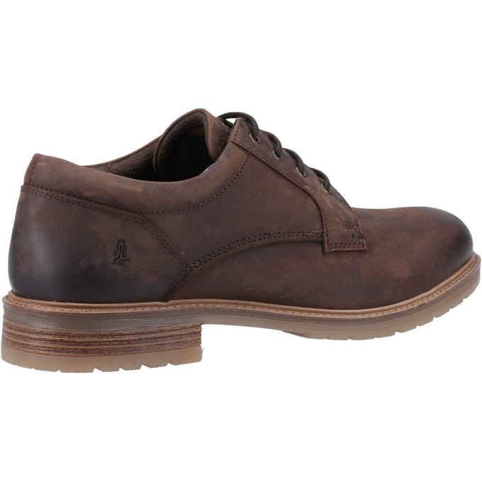 Hush Puppies Richie Leren Heren Bruine Veterschoenen