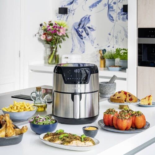 Princess Digitale Airfryer XXL 182026 - Heteluchtfriteuse - 4.5 liter - 8 voorgeprogrammeerde programma's - 1500 W - RVS