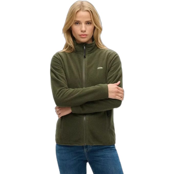 Superdry - Polarfleecejack met volledige rits - Dames - Truien