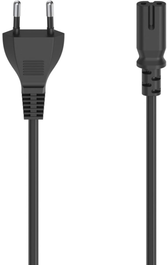 Hama Netsnoer Euro-stekker - 2-pol.-koppeling (dubbele Groef) 1,5 M