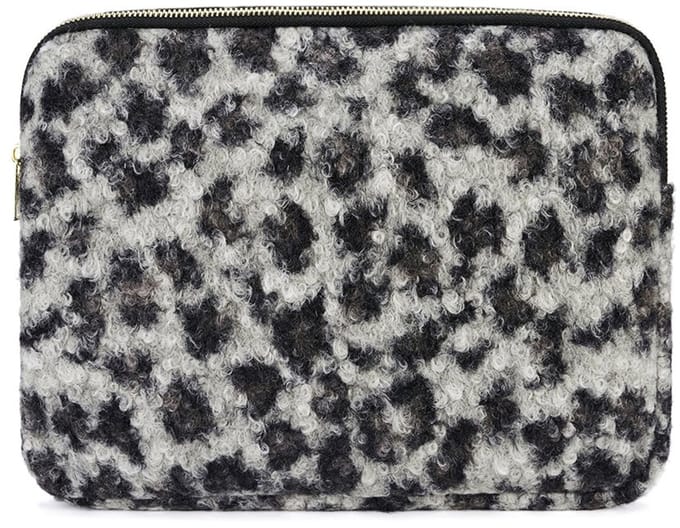 Leopard dream grijs laptophoes - 13 inches