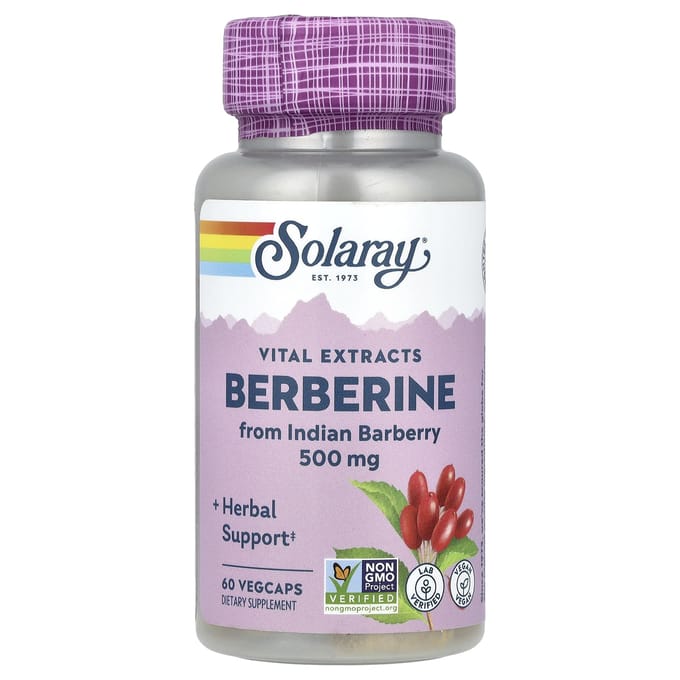 Berberine, 500 mg, 60 vegetarische capsules