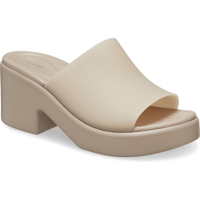 Crocs Brooklyn Slide Heel Dames Taupe Sandalen