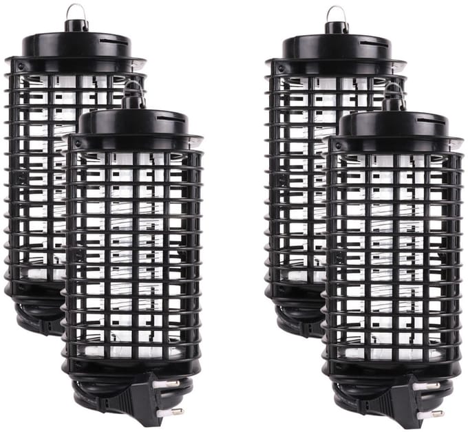 Benson Muggenlamp - 4x - UV-LED - 10 x 22 cm - insectenlamp - 40 m bereik