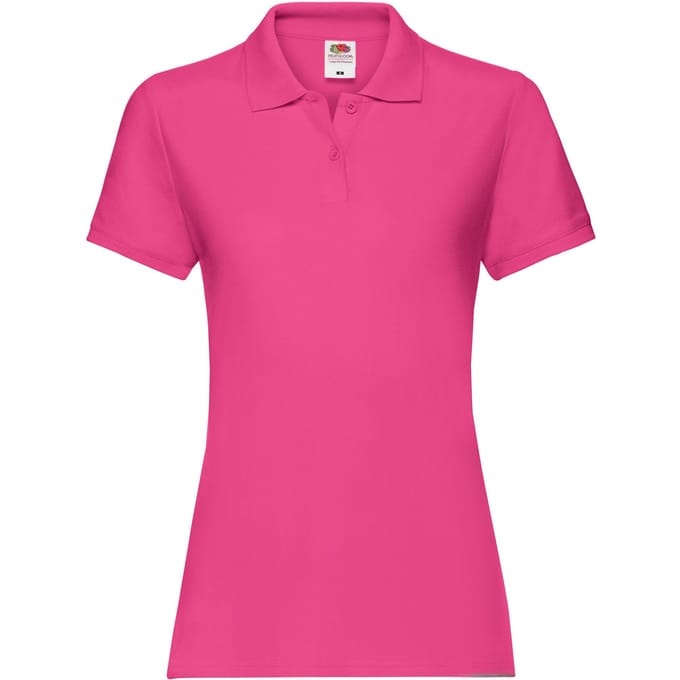 Fruit of the Loom Dames/dames Premium Poloshirt (Fuchsia)