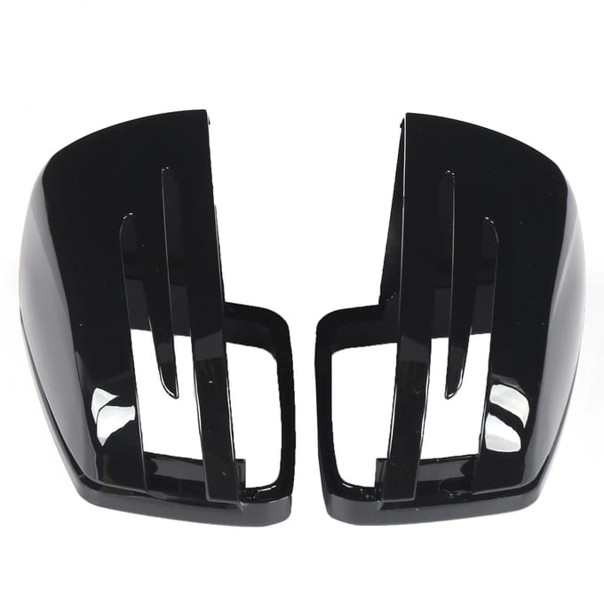 Paar Zwarte Zijspiegelkappen Vervanging voor Mercedes Benz A B C E CLA CLA GLA GLK Klasse black