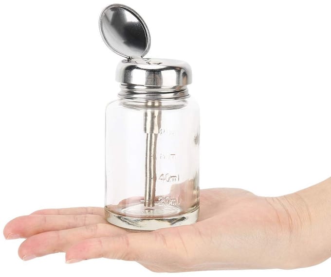 Dailygoods- Nagellak Remover Pomp Dispenser - Herbruikbare Glazen