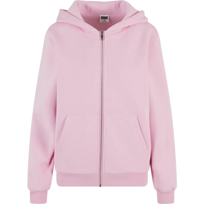 Urban Classics - Fluffy Vest met capuchon - S - Roze