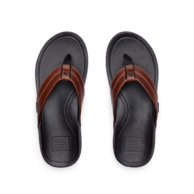 Reef - maat 42 - Leather Offshore Slippers bruin Leer