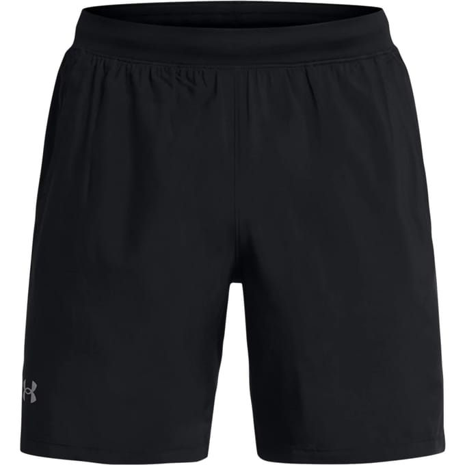 Under Armour UA LAUNCH 7'' SHORTS Heren Sportbroek - Zwart - Wit