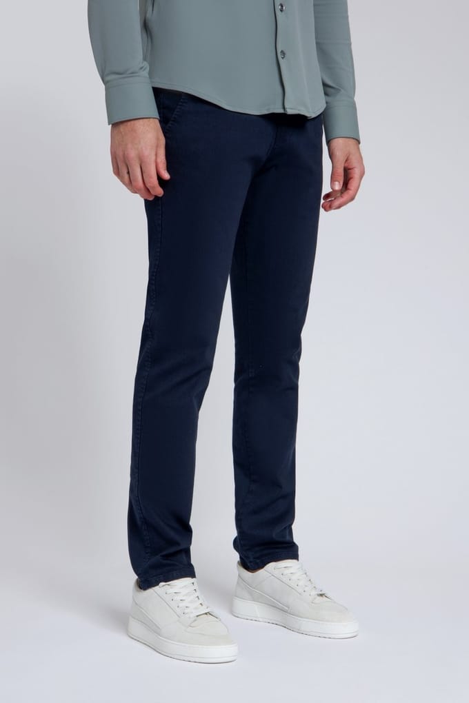 North84 Infinity Flex Chino Blauw 8415 2121