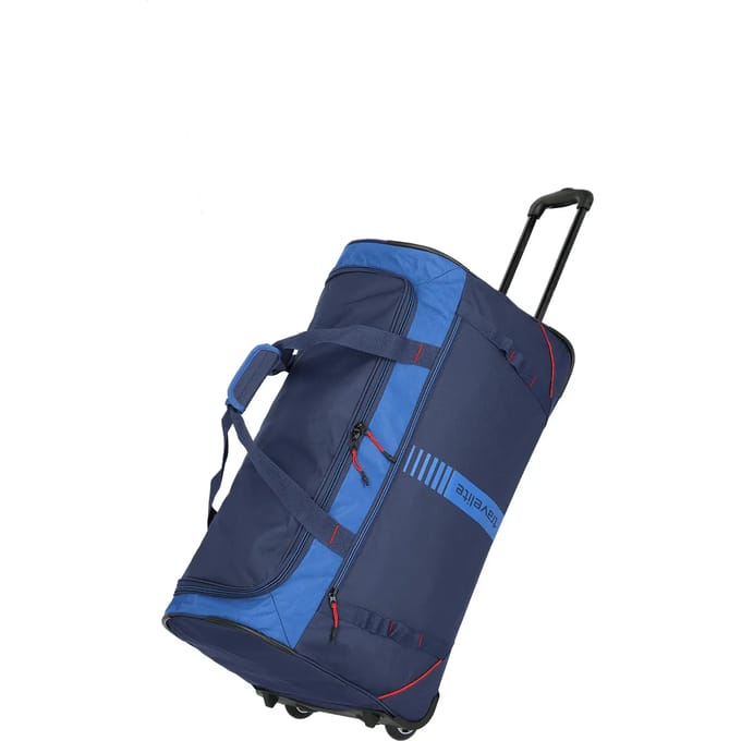 Travelite Basics Wheeled Duffle Active 86 liter - Marine Rood – Grote reistas met wielen – Van polyester – Reistassen, reistassen met wielen en tassen
