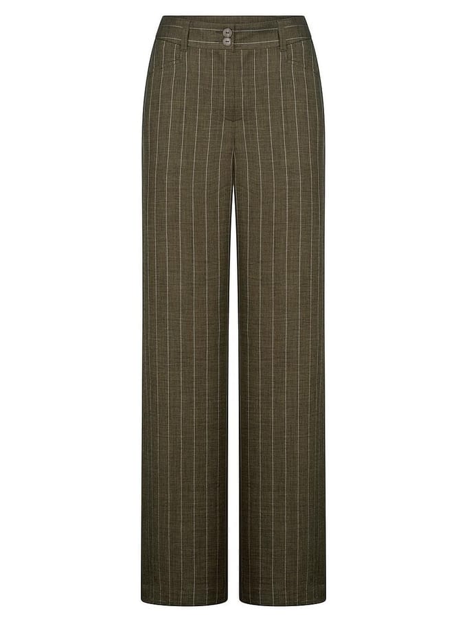 Wide Fit-broek Van Peter Hahn groen