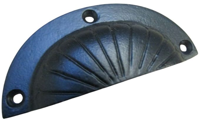 Fan Black Antique Cup Pull Handle