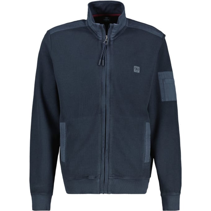 Lerros - Sweatvest - Mannen - M - 485 CLASSIC NAVY - Katoen - 2524522
