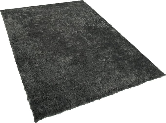 EVREN - Shaggy vloerkleed - Donkergrijs - 140 x 200 cm - Polyester