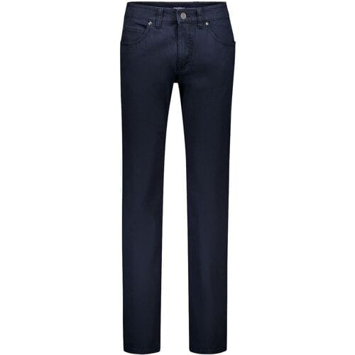 Gardeur Broek Bill Everyday Fine Patterned Cotton Soft Touch Comfort Stretch Dark Navy / male
